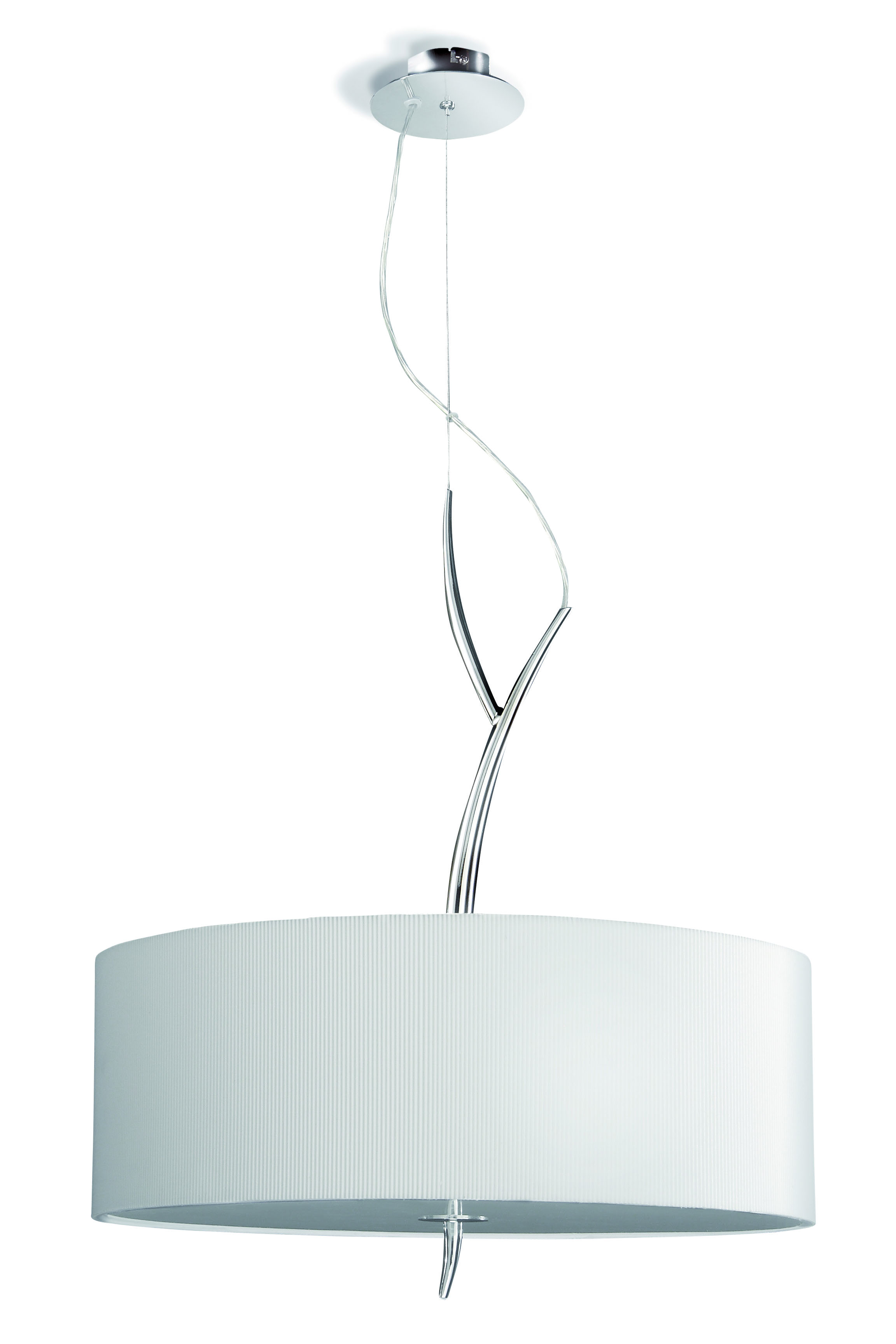 Eve Polished Chrome-Spain White Ceiling Lights Mantra Single Pendant Eve Polished Chrome-Spain White Ceiling Lights Mantra Single Pendant